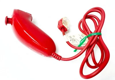 Nintendo Wii Red Nunchuk Limited Color Japan NTSC-J Rare - Image 1 of 4