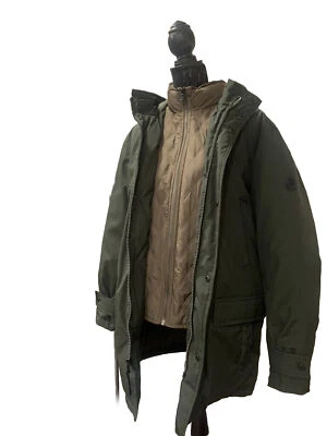 Michael Kors Men's Green Holland Hooded Quilted Parka Coat Jacket Size M - Image 1 of 4