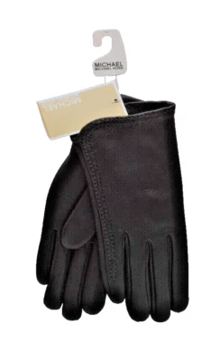 Guantes de cuero para mujer Michael Kors marrón talla X grande 537256 ¡Nuevos! Nuevo con etiquetas Foto 1 de 4