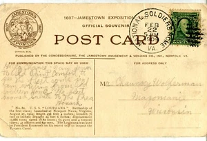 1909 National Soldier Home VA USA copertina su cartolina "Louisiana" USA S. - Foto 1 di 2