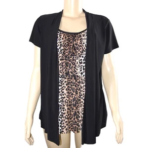 Perception Concept Leopard Wrap Blouse Ruffle L - Bild 1 von 4