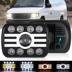 7x6 5x7 LED Headlight Hi-Lo Beam for Ford Aerostar E-100 E-150 E-250 E-350 Van - Foto 1 di 12