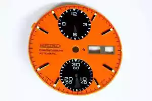 Panda dial for Seiko 6138-8020 automatic chronograph (orange) - Imagen 1 de 1