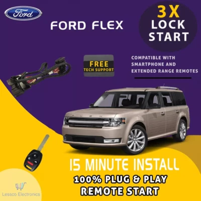 Arranque remoto 100 % Plug & Play se adapta a: Ford Flex 2009-2012 / Fácil instalación Foto 1 de 4