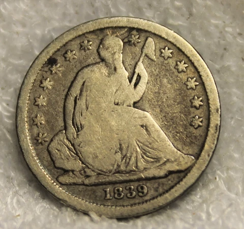 seated dime 1839 Cover