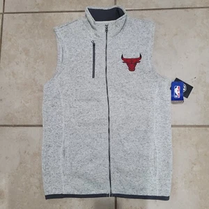NBA Chicago Bulls Herren L Large Full Zip Weste grau - Bild 1 von 4
