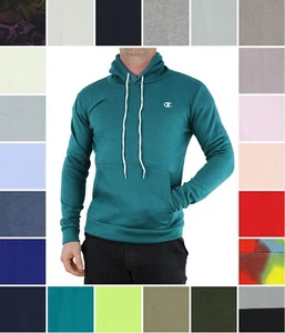 Champion Men's Hoodie Sweatshirt Brushed Fleece Knit Pullover 100% Polyester - Picture 1 of 32