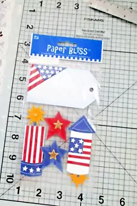 PAPER BLISS 5 PZ ADESIVI 3D PATRIOTTICI - Foto 1 di 4