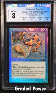 Urza's Legacy Cloud of Faeries CGC 8 LÁMINAS (6106) Magic MTG - Imagen 1 de 2