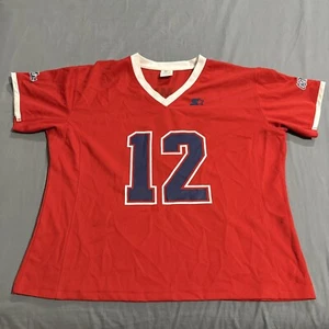 Starter Mississippi Ole Miss Rebels  Womens No 12 Jersey shirt L 12/14 - Picture 1 of 14