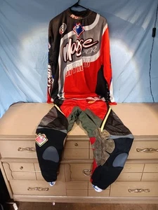 Vintage 90's Moose Racing Sz 36 Pants XL Jersey Motocross Dirtbike Gear Set  - Bild 1 von 11