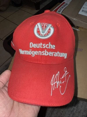 Mens vintage cap Ferrari Michael Schumacher Color Red - Image 1 of 4