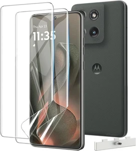 2 Pack Screen Protector for Motorola Edge 2025,Soft Flexible TPU Film Screen Pro - Picture 1 of 7