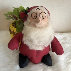 Muñeca de peluche de Papá Noel Overly Raker de colección primitiva decoración navideña coleccionable - Imagen 1 de 8