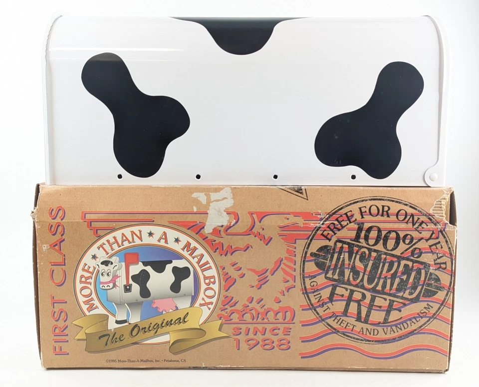 Cow Mailbox Holstein Farmhouse Décor #1006 – More Than A Mailbox – NEW in Box - Image 1 of 4