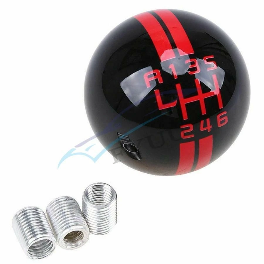 6 Speed Round Ball Manual Car Gear Shift Knob Shifter x1 For Ford Mustang GT500 - Image 1 of 4