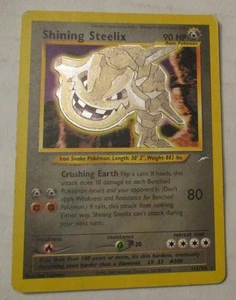 Pokemon TCG Neo Destiny Shining Steelix 112/105 Secret Rare Holo Card 2000 - Picture 1 of 12