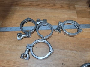 STAINLESS STEEL TRI CLOVER & OTHER TRI HIGH PRESSURE CLAMPS 3 " - Picture 1 of 2