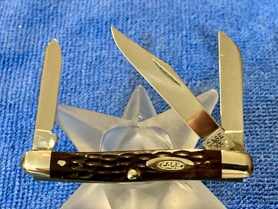 CASE XX CUTLERY CO EUA 1940-1964 GREEN B0NE #6327 FACA STOCKMAN PEQUENA (2-3/4”) - Imagem 1 de 4