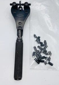 LG Watch Wrench with Assorted Anvils – Vintage Watchmaker Case Back Opener Tool - Picture 1 of 13
