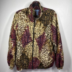 Koret Sport Women Zip Lightweight Windbreaker Jacket in Abstract Size Large - Picture 1 of 7