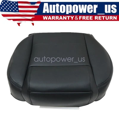 Passenger Side Bottom Leather Seat Cover Black For 2009-2014 Ford Mustang V6 - Image 1 of 4