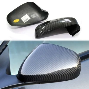Real Carbon Fiber Add-on Side Mirror Cover Caps for Maserati Quattroporte 08-11 - Picture 1 of 3