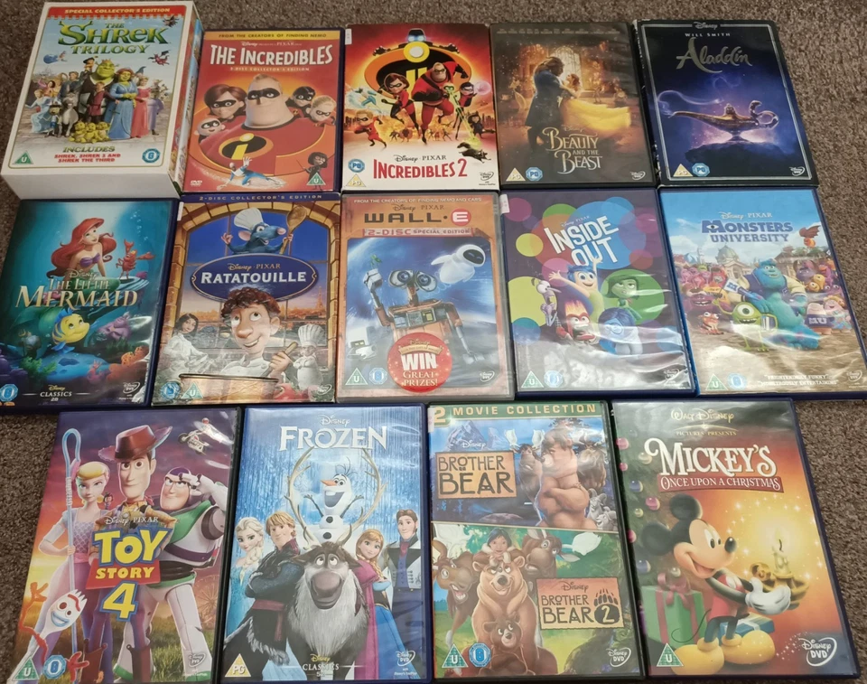 DVD Bundle x 17 Family/Kids Films Disney animation  - Image 1 of 1