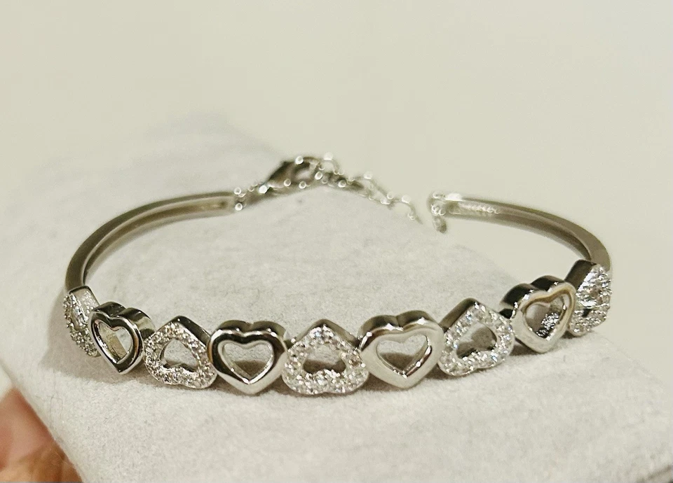 14K镀白金模拟钻石 — 第 1/1 张图片