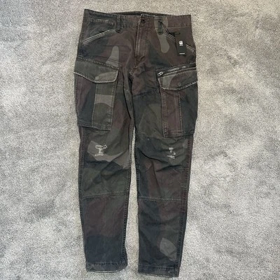 NWT G-Star RAW Jeans 33x32 (fit 34x30) Camo Rovic Zip 3D Straight Tapered Cargo - Image 1 of 4