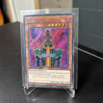 YUGIOH • JINZO • SECRET RARE • SBCB-EN147 • 1st EDITION • CLEAN - Image 1 of 2