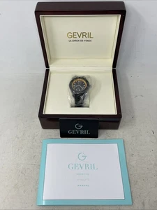 BNIB! Gevril 45mm Sea Cloud Swiss Made Automatic LE Rubber Strap Watch 3112 (14) - Bild 1 von 24