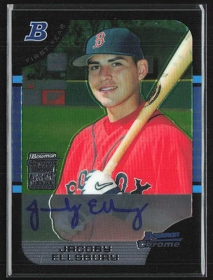 Jacoby Ellsbury 2006 Bowman Chrome с автографом #BDP172 Boston Red Sox - Изображение 1 из 2