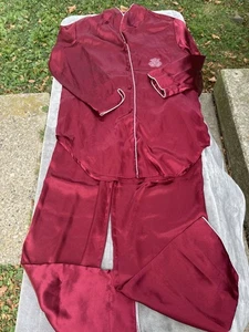 Pigiama Ivy & Annabelle Intimates set 2 pezzi piccolo vintage sexy bordeaux LEGGI - Foto 1 di 24