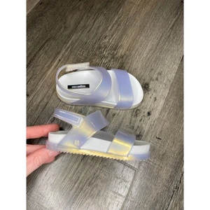 Mini Melissa Cosmic Slipper Sandale weiß Perlen Mädchen Größe 7 Kleinkind Jelly Stappy - Bild 1 von 7