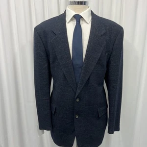 HUGO BOSS Vintage Delon Sakko Blazer Blau Fleck Regular Fit 44" Brustumfang - Bild 1 von 19