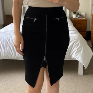 Romeo & Juliet Couture schwarzer schicker Bleistiftrock mit Reißverschluss Größe Small - Bild 1 von 6