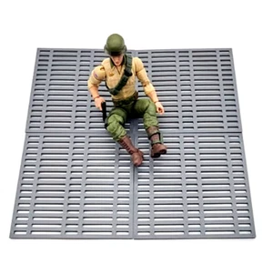 Custom 1:12 Modular 4 pcs Sci-Fi Flooring Grille Tiles Diorama Prop 6" Figures - Picture 1 of 4