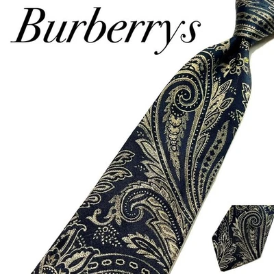 Галстук мужской с логотипом лошади пейсли Burberrys б/у отличное состояние товара - Изображение 1 из 4