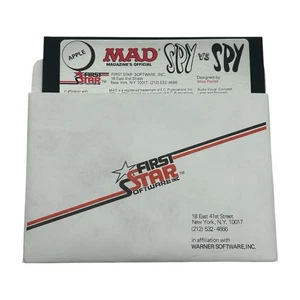 "Disquete de 5,25"" Mad Magazine Spy Vs Spy (Apple II, 1984) First Star Software" - Imagen 1 de 3