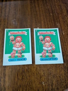 (2)  1987 TOPPS GARBAGE PAIL KIDS  Heads Upton #388b  Facey Tracie #388a - Picture 1 of 2
