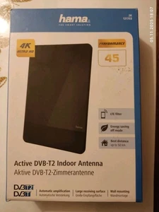 Hama Active DVB-T2 Indoor Antenne / Zimmerantenne - 4K Ultra HD - OVP - Bild 1 von 5