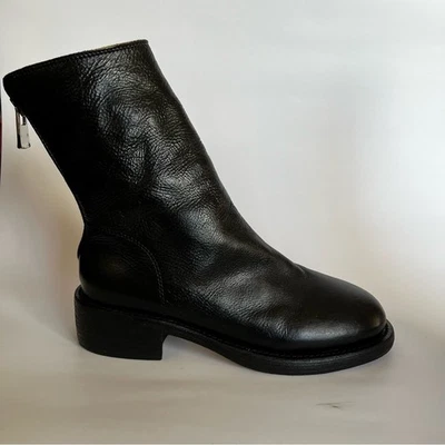 GUIDI Botas de Cuero Excelente Estado Talla 35 Negro Auténtico Cremallera Foto 1 de 4