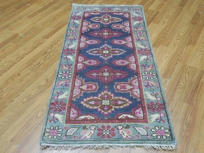 Bohemian Rug, Oushak Turkish Ushak Rug,Contemporary Design Rug 2.8x6Ft - Image 1 of 4