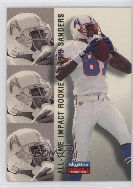 1996 Skybox Impact Rookies All-Time Impact Rookie Chris Sanders #102 - Image 1 of 2