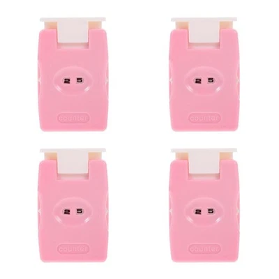  Set of 4 Strickzubehör Reihenzähler Stricken Handklick -Schalter - Bild 1 von 4