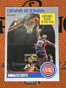 1990-91 NBA Hoops Dennis Rodman #109 Base Card Pistons - Picture 1 of 3