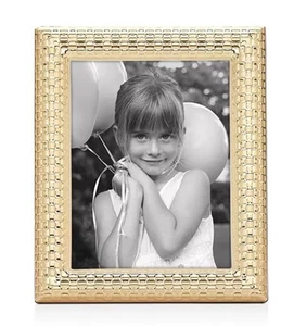 Reed & Barton Watchband Gold Picture Frame, 4 X 6 - Picture 1 of 4