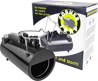 Trampa Gopher Black Hole - Trampa de túnel Gopher & Yard Mole - Easy-Set Reusab Foto 1 de 4