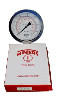 Winters PFQ708 Pressure Gauge 0 to 15 psi 1/4" NPT - Image 1 of 4